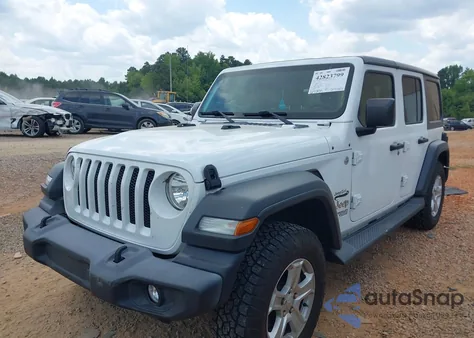 2018 Jeep Wrangler Unlimited Sport S 4X4 from USA, damaged, VIN 1C4HJXDG7JW112339